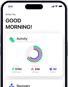 Daily activity goals in the Herz app