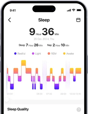 Sleep quality in the Herz app